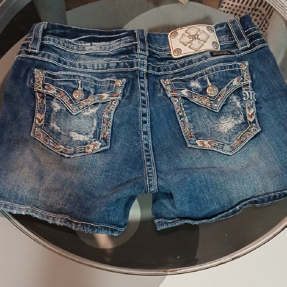 MISS ME mid rise Curvy jean shorts Size 30 Waist
